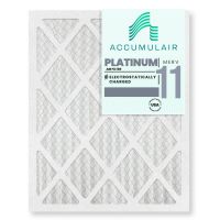 Accumulair Platinum 14x30x1 (13.5x29.5) MERV 11 Air Filter/Furnace